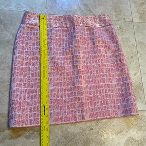 Pretty pink textured skirt